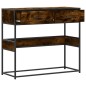 vidaXL Konsolentisch Räuchereiche 90x35x80 cm Holzwerkstoff vidaXL Konsolentisch Räuchereiche 90x35x80 cm Holzwerkstoff