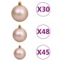 Künstlicher Weihnachtsbaum mit LEDs & Kugeln 500 cm Weiß Künstlicher Weihnachtsbaum mit LEDs & Kugeln 500 cm Weiß