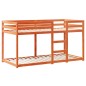 vidaXL Etagenbett mit Dach Wachsbraun 90x190 cm Massivholz Kiefer vidaXL Etagenbett mit Dach Wachsbraun 90x190 cm Massivholz Kiefer