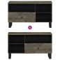 vidaXL TV-Schrank 80x33x46 cm Massivholz Mango vidaXL TV-Schrank 80x33x46 cm Massivholz Mango
