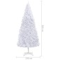 Künstlicher Weihnachtsbaum mit LEDs & Kugeln 500 cm Weiß Künstlicher Weihnachtsbaum mit LEDs & Kugeln 500 cm Weiß