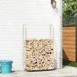 vidaXL Kaminholzregal 100x25x150 cm Stahl verzinkt vidaXL Kaminholzregal 100x25x150 cm Stahl verzinkt