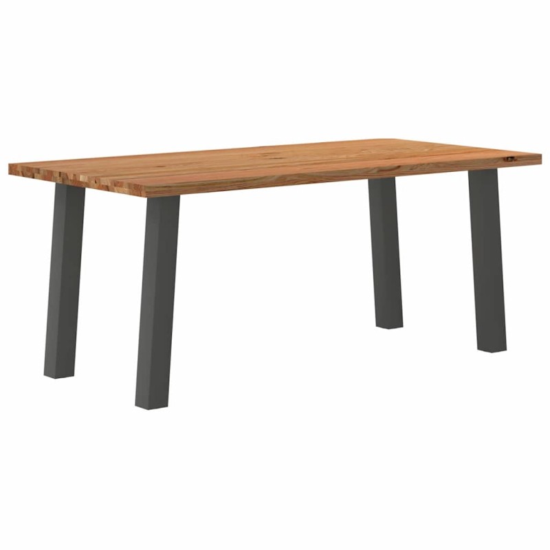 vidaXL Esstisch Hellbraun 180x90x74 cm Massivholz Eiche Rechteckig vidaXL Esstisch Hellbraun 180x90x74 cm Massivholz Eiche Rechteckig
