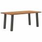 vidaXL Esstisch Hellbraun 180x90x74 cm Massivholz Eiche Rechteckig vidaXL Esstisch Hellbraun 180x90x74 cm Massivholz Eiche Rechteckig