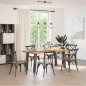 vidaXL Esstisch Hellbraun 180x90x74 cm Massivholz Eiche Rechteckig vidaXL Esstisch Hellbraun 180x90x74 cm Massivholz Eiche Rechteckig