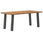 vidaXL Esstisch Hellbraun 180x90x74 cm Massivholz Eiche Rechteckig vidaXL Esstisch Hellbraun 180x90x74 cm Massivholz Eiche Rechteckig