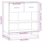 vidaXL Sideboard Grau Sonoma 68x35x76 cm Holzwerkstoff vidaXL Sideboard Grau Sonoma 68x35x76 cm Holzwerkstoff