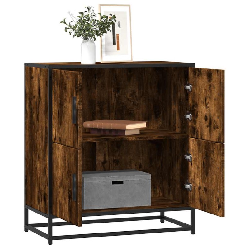 vidaXL Sideboard Räuchereiche 68x35x76 cm Holzwerkstoff vidaXL Sideboard Räuchereiche 68x35x76 cm Holzwerkstoff