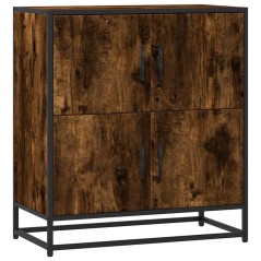 vidaXL Sideboard Räuchereiche 68x35x76 cm Holzwerkstoff