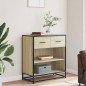 vidaXL Sideboard Sonoma-Eiche 68x35x76 cm Holzwerkstoff