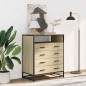 vidaXL Schubladenschrank Sonoma-Eiche 70x41x83,5 cm Holzwerkstoff