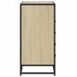 vidaXL Schubladenschrank Sonoma-Eiche 70x41x83,5 cm Holzwerkstoff