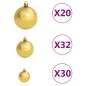 Künstlicher Weihnachtsbaum LEDs & Kugeln Beschneit Grün 400 cm Künstlicher Weihnachtsbaum LEDs & Kugeln Beschneit Grün 400 cm