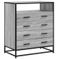 vidaXL Schubladenschrank Grau Sonoma 70x41x83,5 cm Holzwerkstoff vidaXL Schubladenschrank Grau Sonoma 70x41x83,5 cm Holzwerkstoff