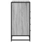 vidaXL Schubladenschrank Grau Sonoma 70x41x83,5 cm Holzwerkstoff vidaXL Schubladenschrank Grau Sonoma 70x41x83,5 cm Holzwerkstoff