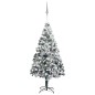 Künstlicher Weihnachtsbaum mit LEDs & Kugeln Grün 210 cm PVC Künstlicher Weihnachtsbaum mit LEDs & Kugeln Grün 210 cm PVC