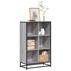 vidaXL Bücherregal Grau Sonoma 65,5x33x107,5 cm Holzwerkstoff