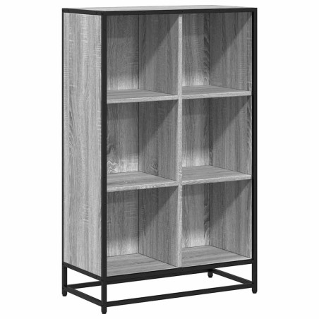 vidaXL Bücherregal Grau Sonoma 65,5x33x107,5 cm Holzwerkstoff