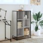 vidaXL Bücherregal Grau Sonoma 65,5x33x107,5 cm Holzwerkstoff