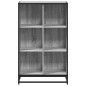 vidaXL Bücherregal Grau Sonoma 65,5x33x107,5 cm Holzwerkstoff