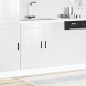 vidaXL Spülenunterschrank Porto Hochglanz-Weiß 80x46x81,5 cm vidaXL Spülenunterschrank Porto Hochglanz-Weiß 80x46x81,5 cm