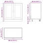 vidaXL Spülenunterschrank Porto Hochglanz-Weiß 80x46x81,5 cm vidaXL Spülenunterschrank Porto Hochglanz-Weiß 80x46x81,5 cm
