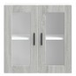 vidaXL Küchen-Hängeschrank mit Glastür Porto Grau Sonoma vidaXL Küchen-Hängeschrank mit Glastür Porto Grau Sonoma