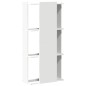 vidaXL Bücherregal 3 Böden Weiß 60x30x120 cm Holzwerkstoff vidaXL Bücherregal 3 Böden Weiß 60x30x120 cm Holzwerkstoff