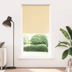 vidaXL Verdunkelungsrollo Beige 115x210 cm Stoffbreite 110,7 cm