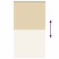vidaXL Verdunkelungsrollo Beige 130x230 cm Stoffbreite 126,6 cm vidaXL Verdunkelungsrollo Beige 130x230 cm Stoffbreite 126,6 cm