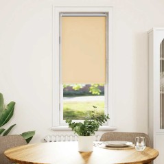 vidaXL Verdunkelungsrollo Beige 40x150cm Stoffbreite 35,7 cm Polyester
