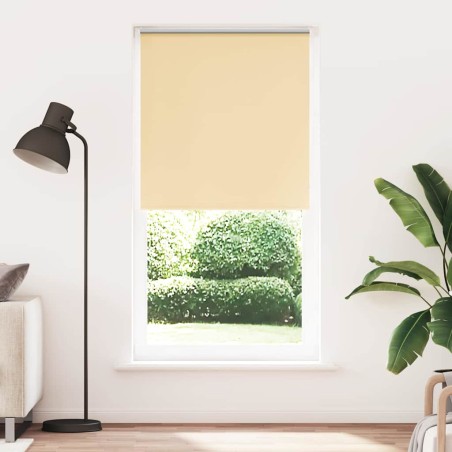 vidaXL Verdunkelungsrollo Beige 105x210 cm Stoffbreite 100,7 cm
