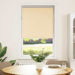 vidaXL Verdunkelungsrollo Beige 75x130cm Stoffbreite 70,7 cm Polyester