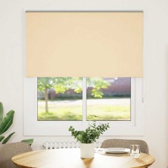 vidaXL Verdunkelungsrollo Beige 140x175 cm Stoffbreite 136,6 cm