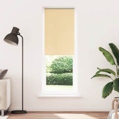 vidaXL Verdunkelungsrollo Beige 75x210cm Stoffbreite 70,7 cm Polyester
