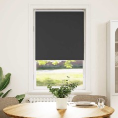 vidaXL Verdunkelungsrollo Schwarz 70x130 cm Stoffbreite 65,7 cm