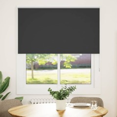 vidaXL Verdunkelungsrollo Schwarz 130x130 cm Stoffbreite 126,6 cm