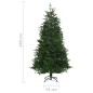 Künstlicher Weihnachtsbaum mit LEDs & Kugeln Grün 240 cm PVC PE Künstlicher Weihnachtsbaum mit LEDs & Kugeln Grün 240 cm PVC PE