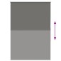 vidaXL Verdunkelungsrollo Grau 90x130 cm Stoffbreite 85,7 cm Polyester vidaXL Verdunkelungsrollo Grau 90x130 cm Stoffbreite 85,7 cm Polyester