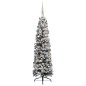 Künstlicher Weihnachtsbaum Schlank mit LEDs & Kugeln Grün 240cm Künstlicher Weihnachtsbaum Schlank mit LEDs & Kugeln Grün 240cm