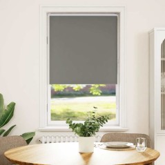 vidaXL Verdunkelungsrollo Grau 75x150 cm Stoffbreite 70,7 cm Polyester
