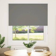 vidaXL Verdunkelungsrollo Grau 135x150cm Stoffbreite 131,6cm Polyester