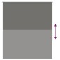 vidaXL Verdunkelungsrollo Grau 135x150cm Stoffbreite 131,6cm Polyester vidaXL Verdunkelungsrollo Grau 135x150cm Stoffbreite 131,6cm Polyester