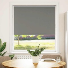 vidaXL Verdunkelungsrollo Grau 100x175cm Stoffbreite 95,7 cm Polyester