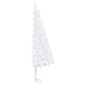 Künstlicher Eck-Weihnachtsbaum LEDs & Kugeln Weiß 180 cm PVC Künstlicher Eck-Weihnachtsbaum LEDs & Kugeln Weiß 180 cm PVC