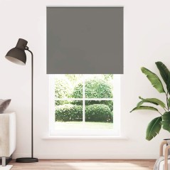 vidaXL Verdunkelungsrollo Grau 120x230cm Stoffbreite 116,6cm Polyester