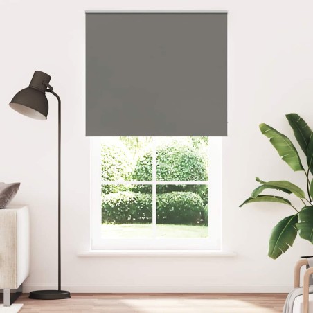 vidaXL Verdunkelungsrollo Grau 120x230cm Stoffbreite 116,6cm Polyester