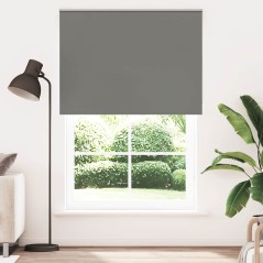 vidaXL Verdunkelungsrollo Grau 165x230cm Stoffbreite 161,6cm Polyester