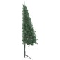 Künstlicher Eck-Weihnachtsbaum LEDs & Kugeln Grün 150 cm PVC Künstlicher Eck-Weihnachtsbaum LEDs & Kugeln Grün 150 cm PVC