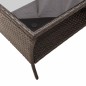 vidaXL Gartensofa 2-Sitzer mit Kissen & Tisch Braun Poly Rattan vidaXL Gartensofa 2-Sitzer mit Kissen & Tisch Braun Poly Rattan